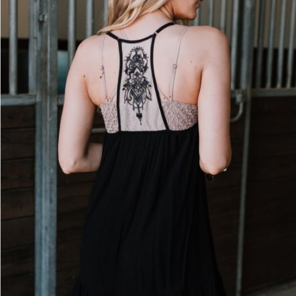 PALMER TATTOO SLIP DRESS